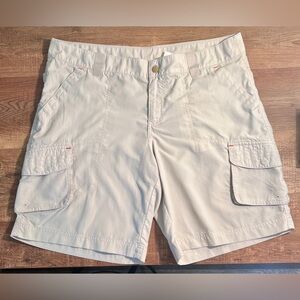 Columbia Cream Beige Nylon‎ Women's Shorts